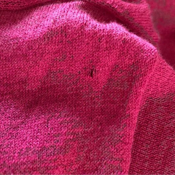 Eileen Fisher Magenta Wool Open Front Cardigan - Picture 8 of 8